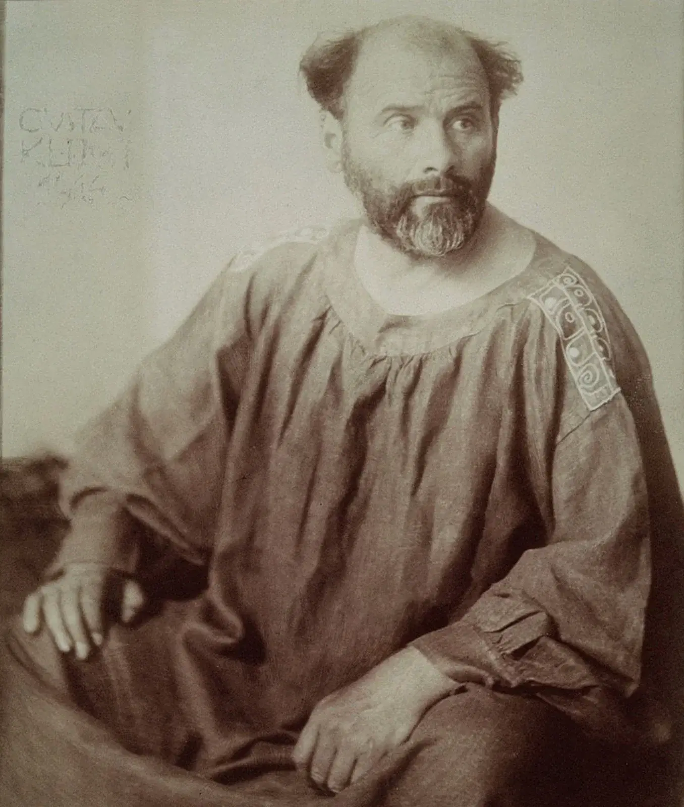 Gustav Klimt - Photographic portrait from 1914
