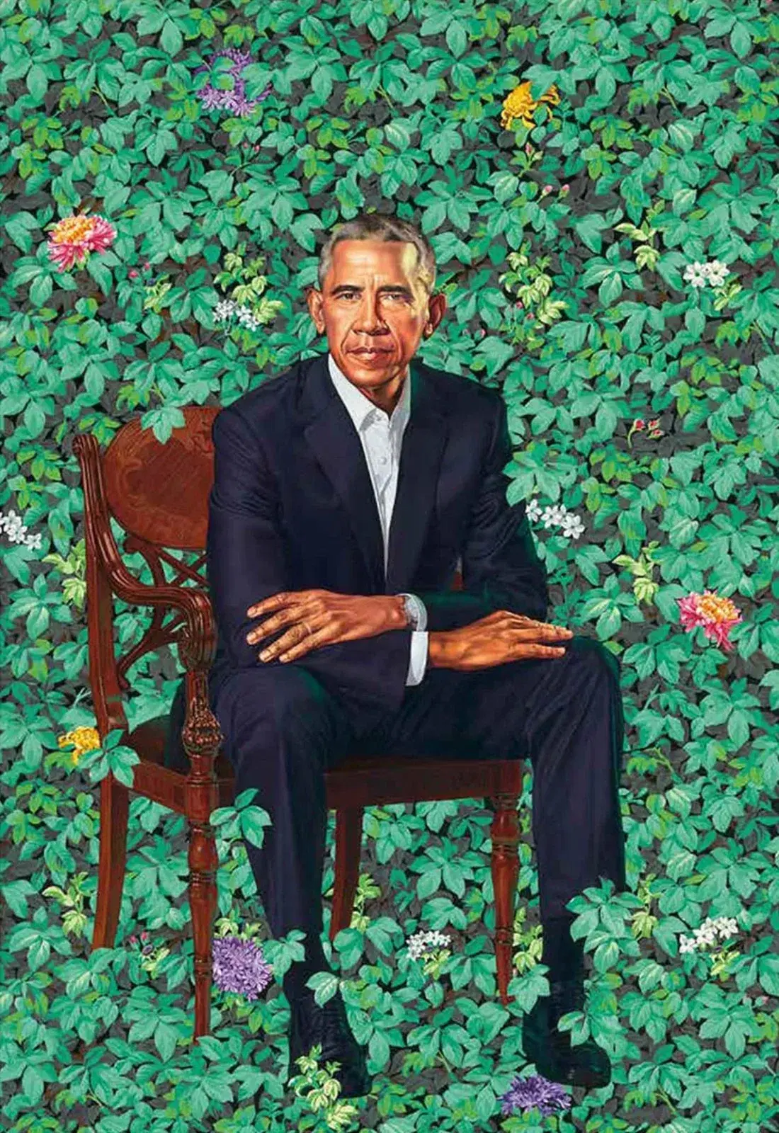 Official Portrait of President Obama by Kehinde Wiley