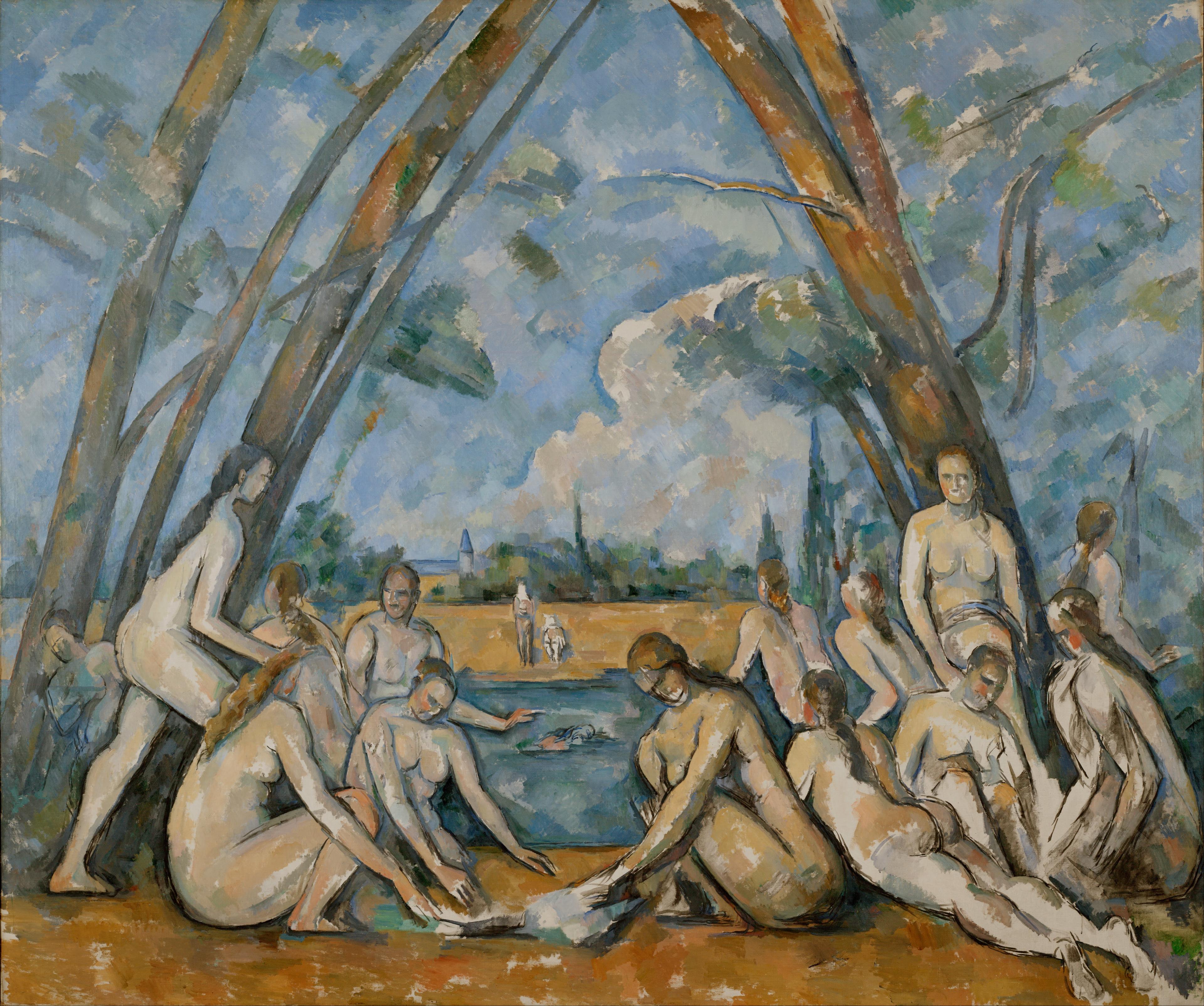 Las bañistas by Paul Cézanne