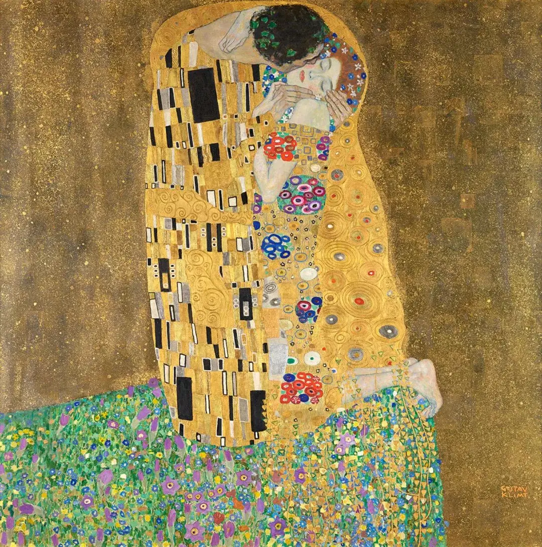 El beso by Gustav Klimt