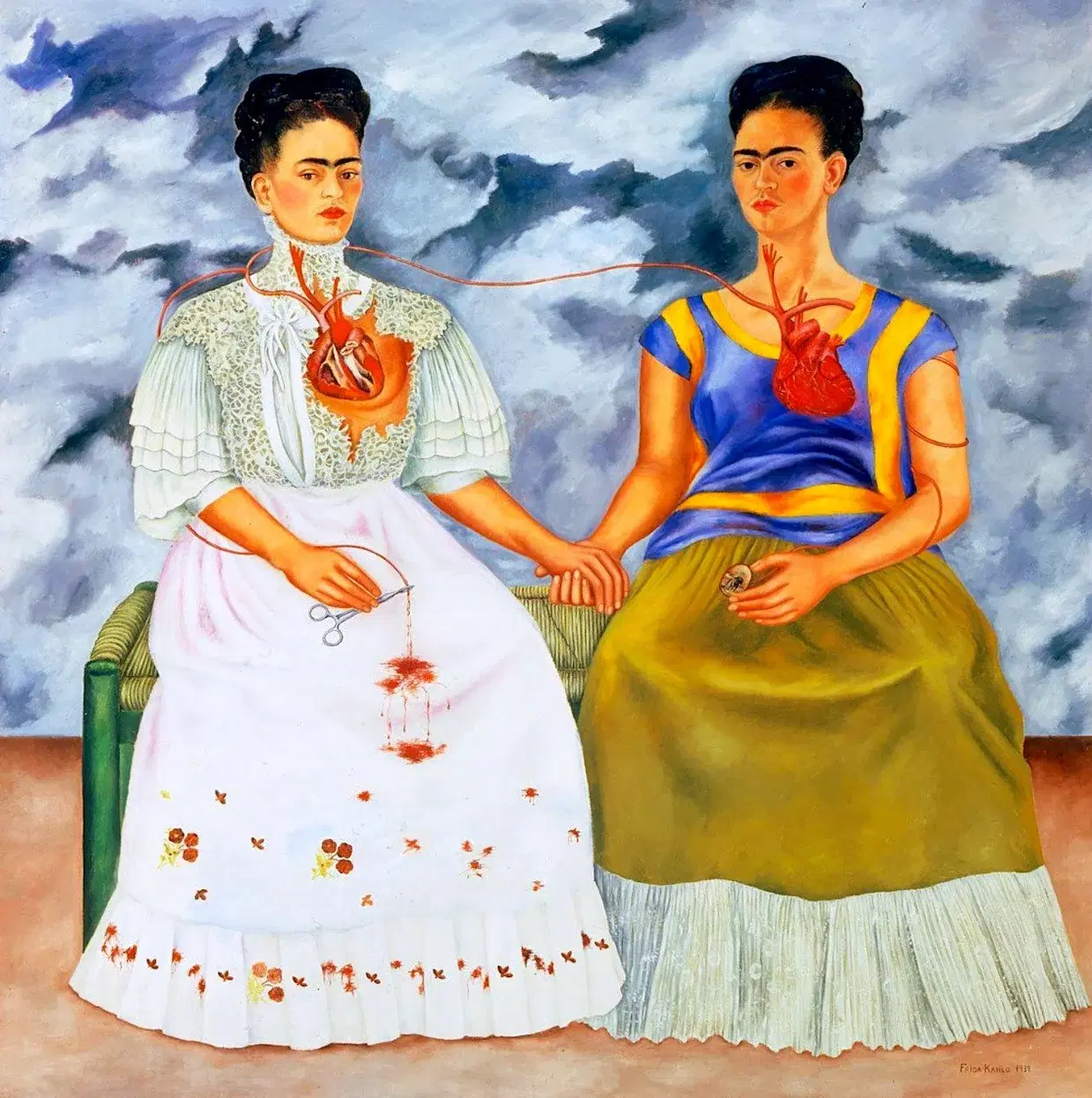 The Two Fridas by Frida Kahlo