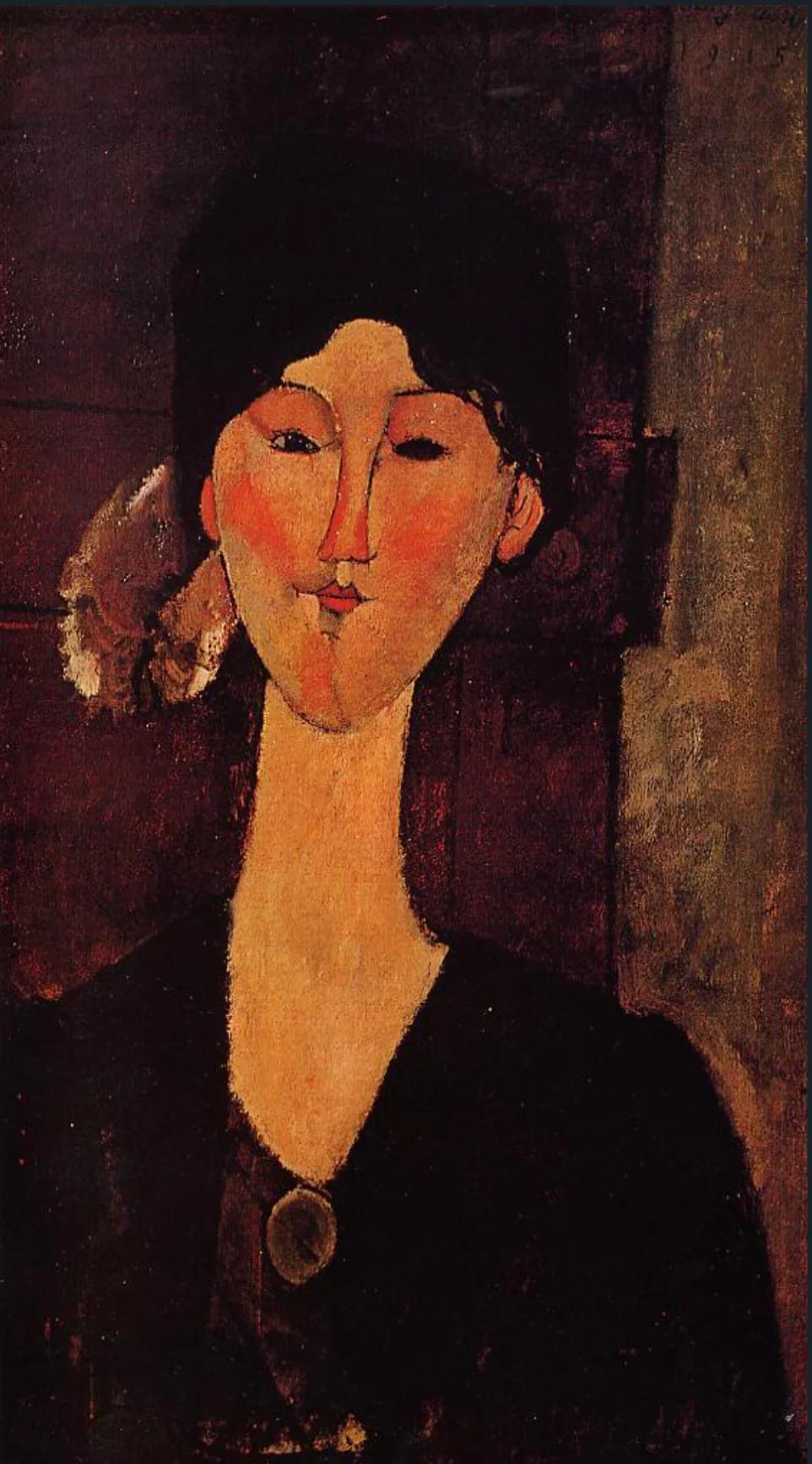 Portrait of Beatrice Hastings Amedeo Modigliani