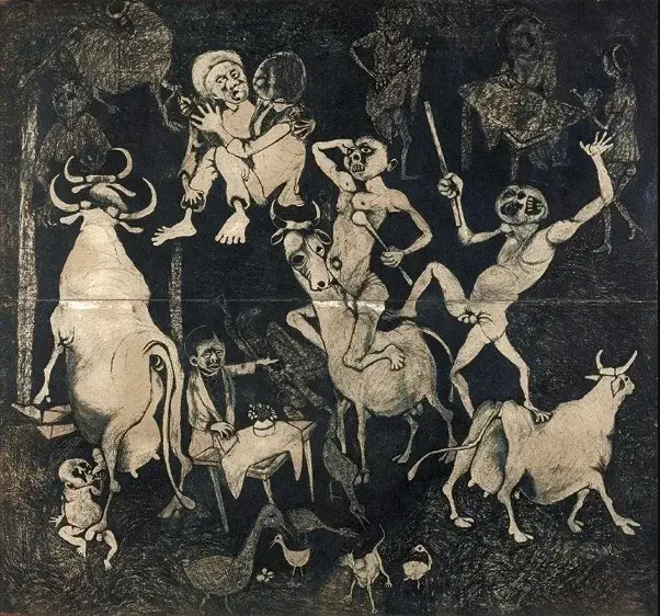 Dumile Feni, African Guernica, 1967