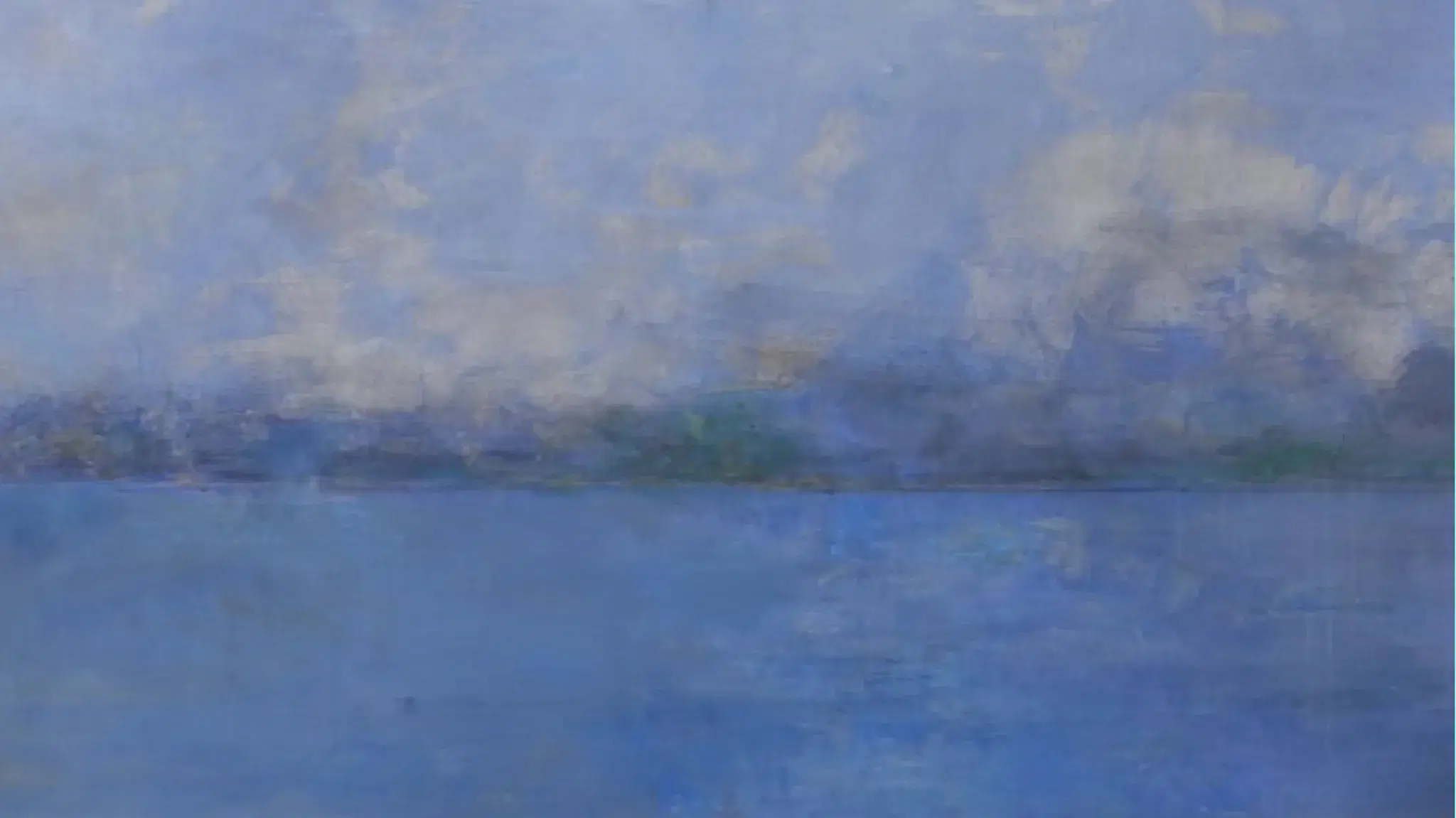 Carmen Laffón El Coto desde Sanlúcar I 2005 Óleo sobre lienzo. 110 x 200 cm